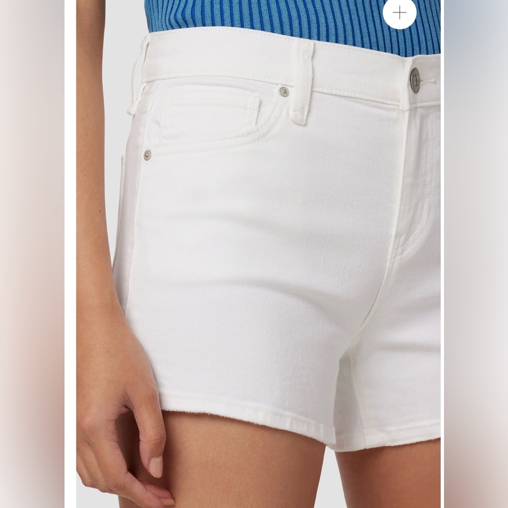 Hudson Jeans Mid-Rise Gemma Jean Shorts Size 26 Crisp White - Picture 4 of 9
